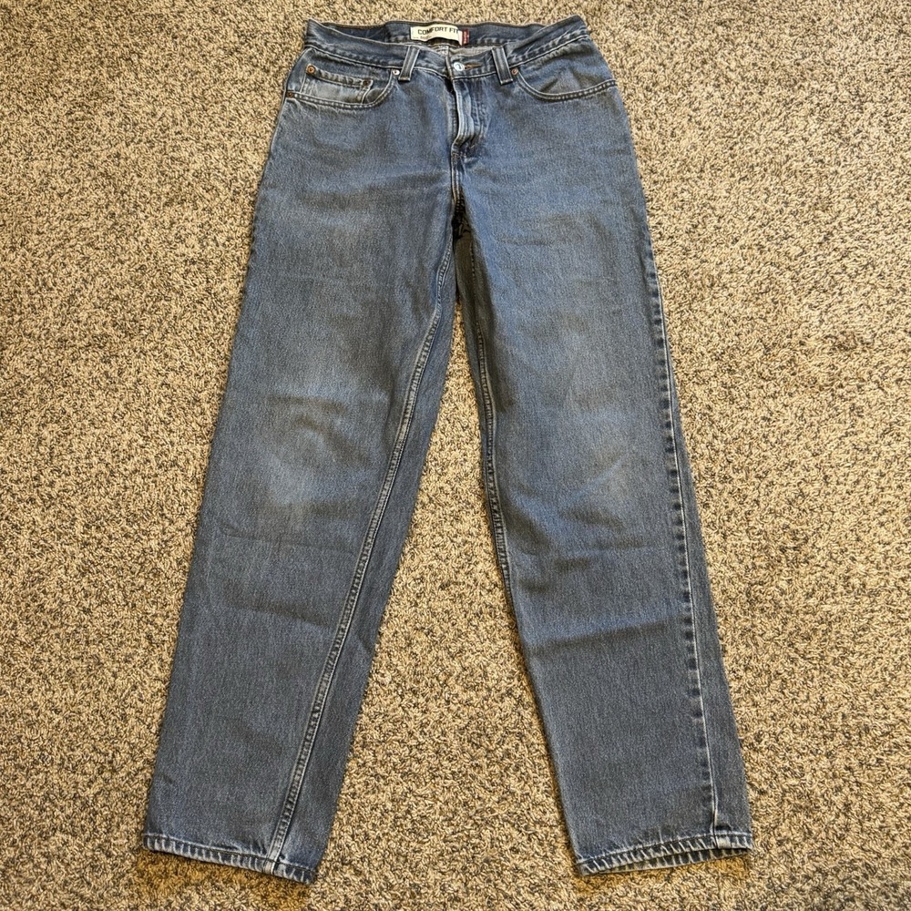 Levis 560 Jeans Mens 31x34 Blue Tapered Comfort Fit Medium Wash Denim Cotton